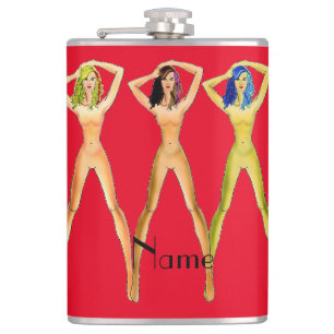 3 long-legged Ladies Standing Thunder_Cove Hip Flask