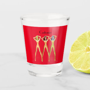 3 long-legged Ladies Standing Thunder_Cove Shot Glass
