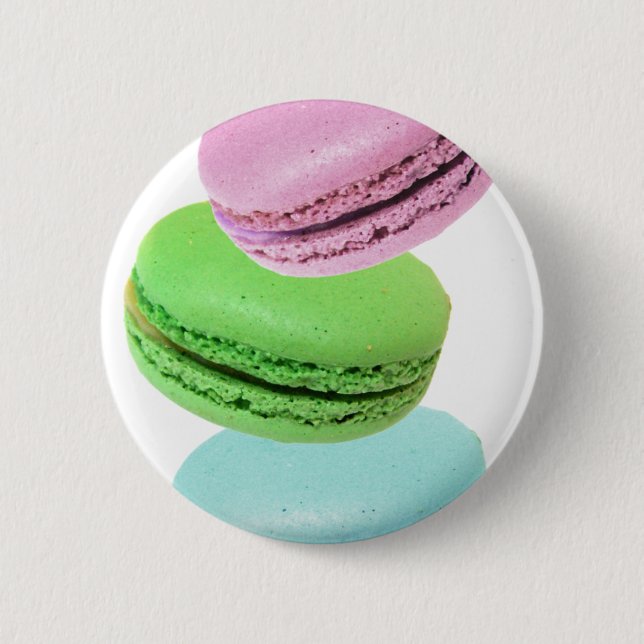 3 macarons 2 inch round button (Front)
