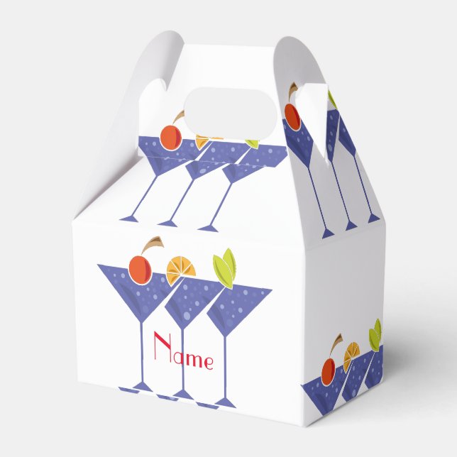 3 Martini Cocktails Thunder_Cove  Favor Box (Front Side)