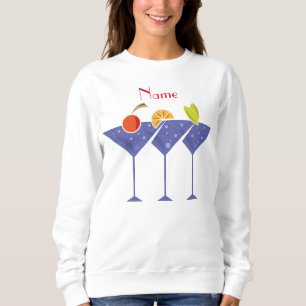 3 Martini Cocktails Thunder_Cove  Sweatshirt