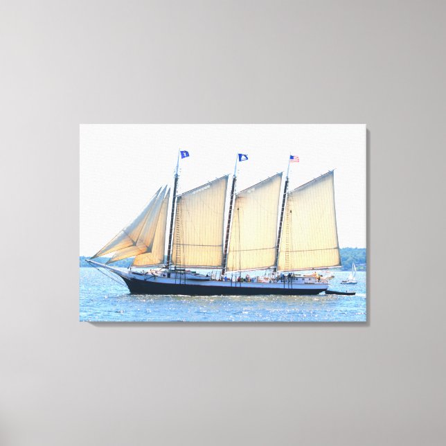 3 masted schooner wrapped canvas (Front)