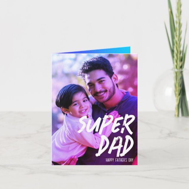 3 Miami Filter Photos collage Father's day card (Front)