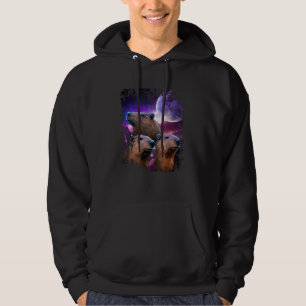 3 Moon Capybaras  Animal  Capibara Rodent Hoodie