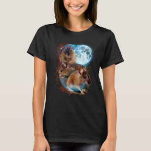 3 Moon Mouse Murine Rodent Rat Animal T-Shirt