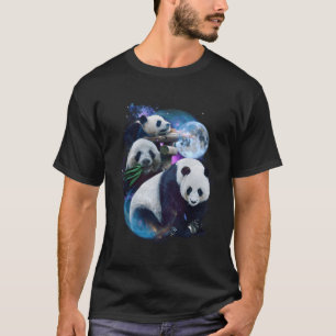3 Moon Panda Sichuan Bamboo Bear Animal Novelty T-Shirt