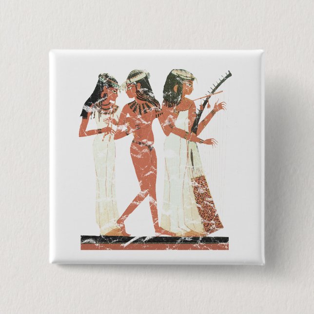 3 musicians 2 inch square button (Front)