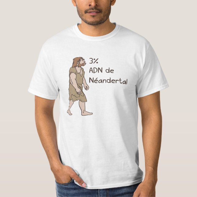 3% Neanderthal French T-Shirt (Front)