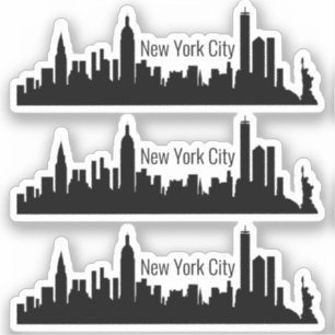 3 New York City Stickers