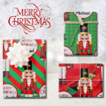 3 Nutcracker Add Name of Recipient Christmas Wrapping Paper Sheet<br><div class="desc">3 Nutcracker Add Name of Recipient Christmas Wrapping Paper Sheets</div>