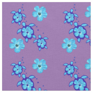 3 Ocean Blue Honu Turtles Fabric