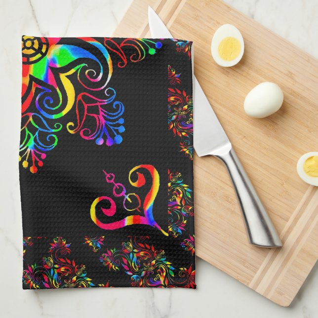 3 Olive Martini Kitchen Towel (Quarter Fold)