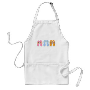 3 Pairs of Flip-Flops Apron