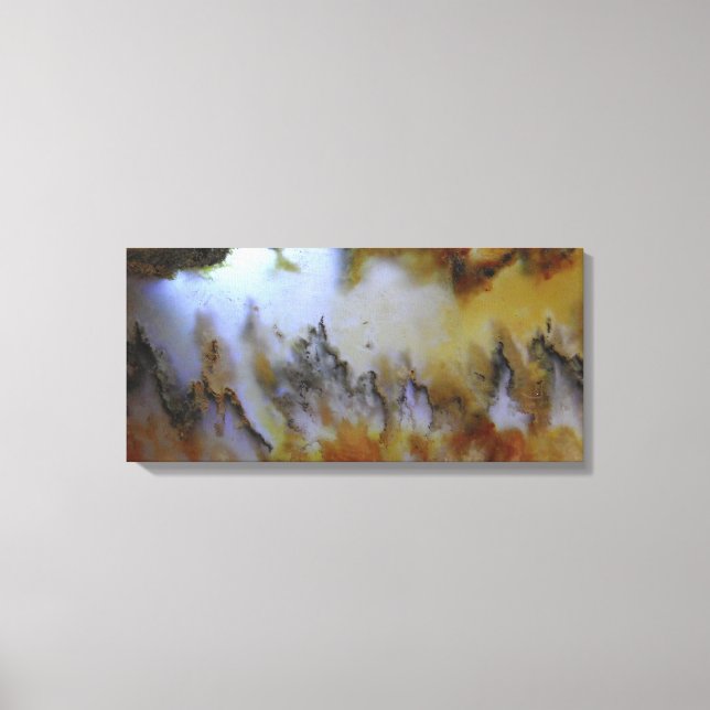 3 Panel Natural Mossy Agate Photo Canvas Print (Front)