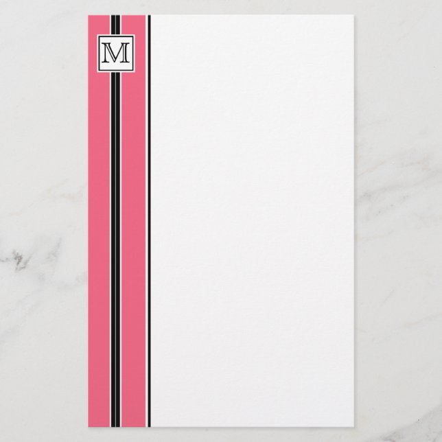 (3) Papeterie rayée Monogramme Classique (Devant)