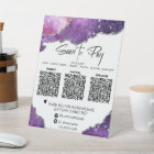 *~* 3 PAYMENTS Tabletop QR Table Tent AGATE
