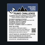 3 Peaks Challenge, Mountaineering Company Advert Flyer<br><div class="desc">3 Peaks Challenge,  Mountaineering Company Advertising Flyers By The Business Card Store.</div>