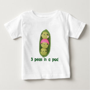 3 Peas in a Pod Baby T-Shirt