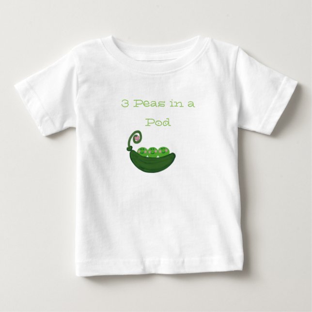 3 Peas in Pod Baby T-Shirt (Front)