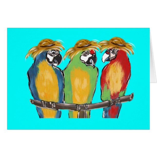 3 perroquets (Devant horizontal)