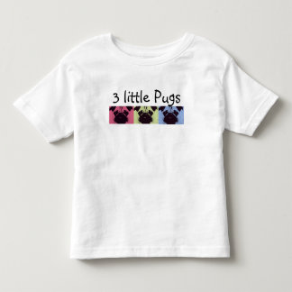 3 petits carlins ! Le T-shirts de l'enfant en bas