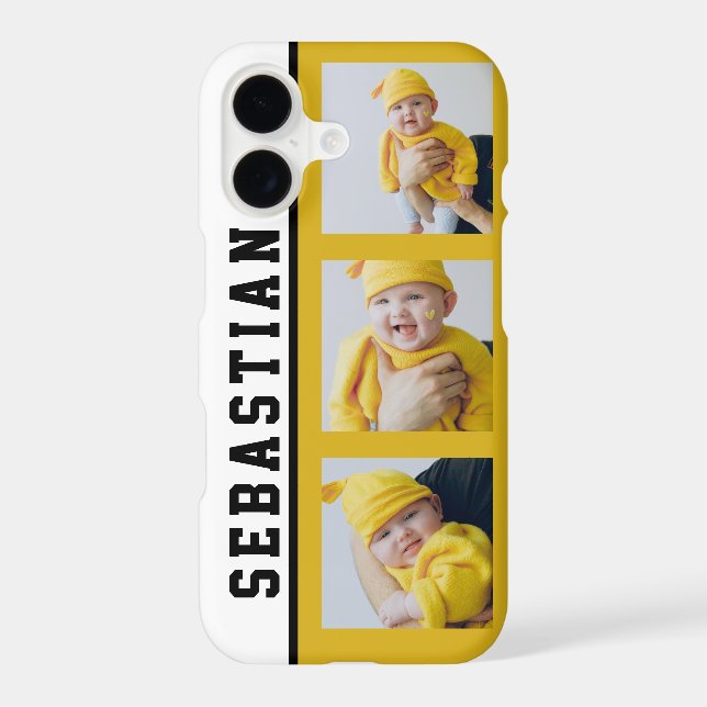 3 Photo And Name Unique Custom Made Personalized (Back)