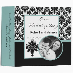 3" Photo Binder Scrapbook Black Damask