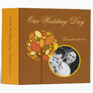 3" Photo Binder Scrapbook Modern Autumn Tree Fall