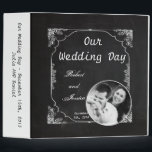 3" Photo Binder Scrapbook Modern Chalkboard Vintag<br><div class="desc">This adorable trendy Photo Binder Scrapbook is perfect for a baby's first year, sweet 16, senior year, or wedding photo albums, recipe books, binder for meetings, events, school, or presentations. Binders come in 3". Photo pages and divider tabs NOT INCLUDED but you can buy them at Avery's website or other...</div>