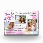 3 Photo Bride & Groom Love Story Journey Keepsake<br><div class="desc">3 Photo Bride and Groom Love Story Journey Keepsake.</div>