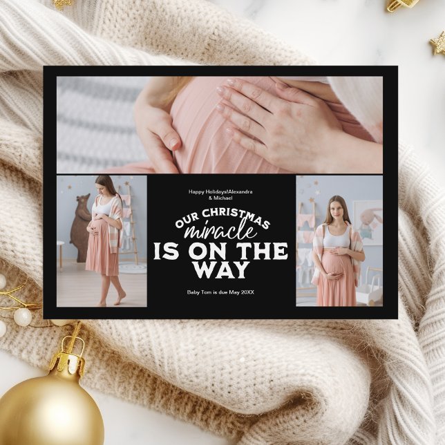 3 Photo Christmas Pregnancy Announcement (Creator Uploaded)