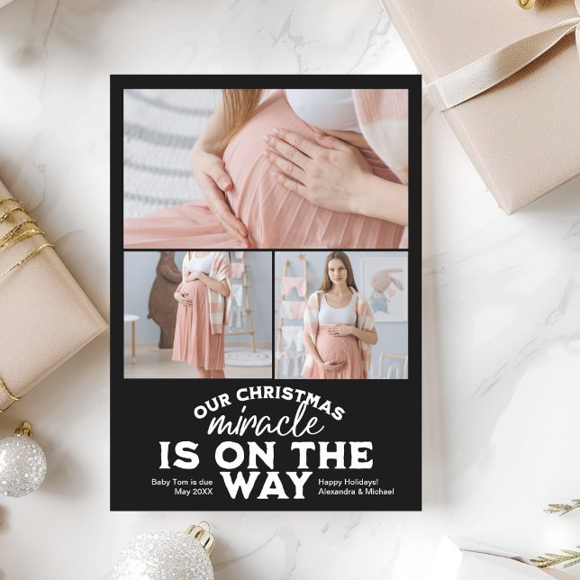 3 Photo Christmas Pregnancy Announcement (Creator Uploaded)