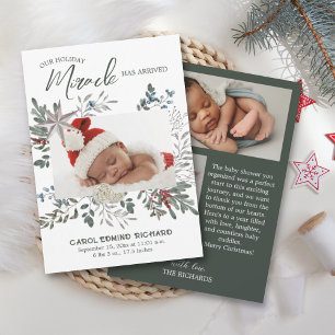 3 Photo Collage Baby shower de Faire-part de naiss