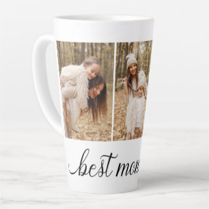 3 Photo Collage Best Mom Ever Latte Mug