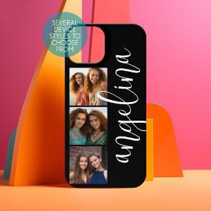 3 Photo Collage CAN EDIT background COLOR