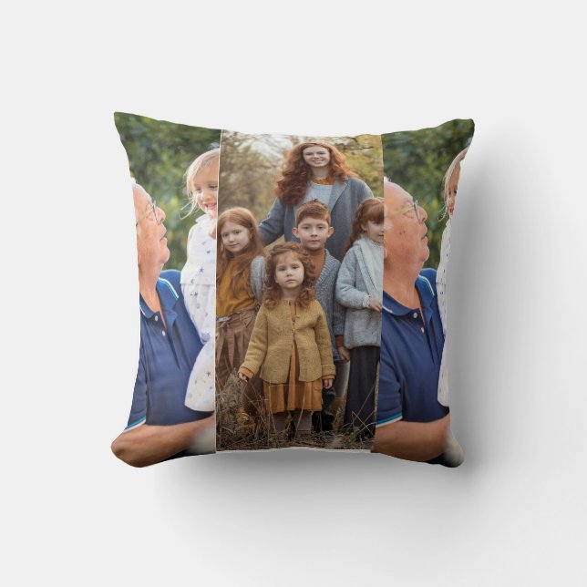 3 Photo Collage custom   Throw Pillow (Front)