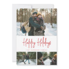 3 Photo Collage Minimalist Modern White Red