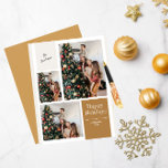 3 Photo Collage Modern Merry Christmas Greeting Holiday Card<br><div class="desc">3 Photo Collage Modern Merry Christmas Greeting Holiday Card</div>