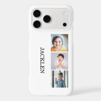 3 Photo Collage Modern Personalized Custom Text