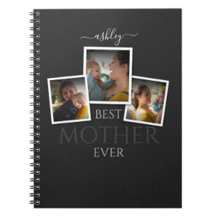 3 Photo Collage Mom Family Memorable Mother's Day Notebook