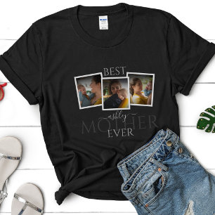 3 Photo Collage Mom Family Memorable Mother's Day T-Shirt