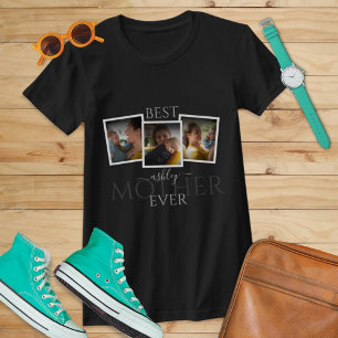 3 Photo Collage Mom Family Memorable Mother's Day T-Shirt