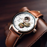 3-Photo Collage Pet Parent Personalized Watch<br><div class="desc">Pets leave paw prints in your heart. 
Display your favourite pet photos with this beautiful personalized watch perfect for the World's Best Pet Mom/Dad.</div>