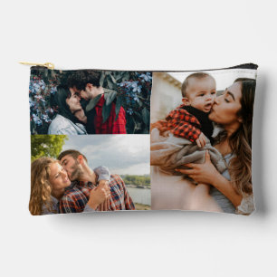 3 Photo Collage Template Personalized Accessory Pouch
