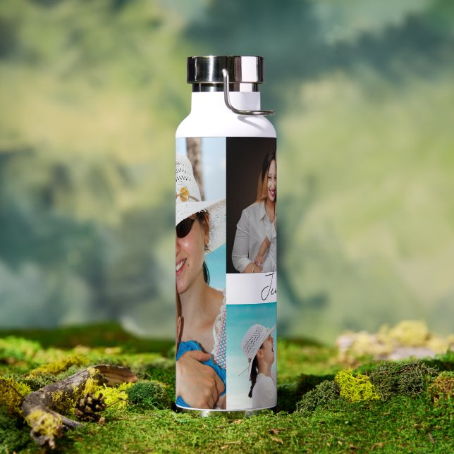 3 photo collage water bottle (Outdoor)