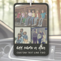 3 Photo Collage with Script Text - black white