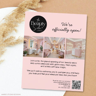 3 Photo Custom Text Logo Beauty Salon Flyer