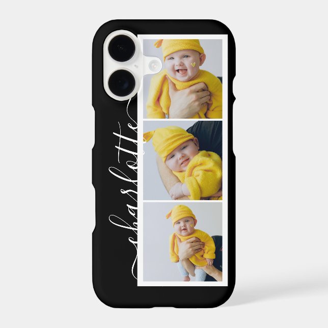 3 Photo Et Nom Unique Personnalisé (Verso)