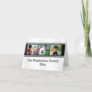 3-Photo film strip personalized photo Card