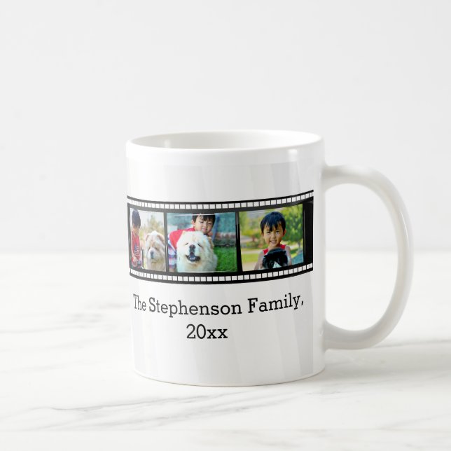 3-Photo film strip personalized photo Coffee Mug (Right)